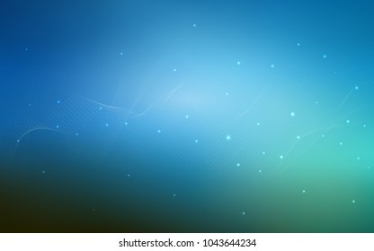 Dark BLUE vector template with circles. Abstract illustration with colored bubbles in nature style. Beautiful design for your business natural advert.