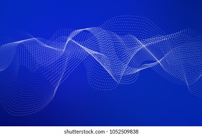 Dark BLUE vector template with circles. Abstract illustration with colored bubbles in nature style. Completely new template for your brand book.