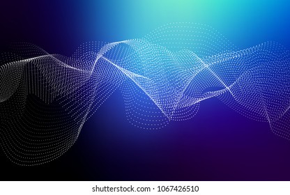 Dark BLUE vector template with circles. Illustration with set of shining colorful abstract circles. New design for ad, poster, banner of your website.