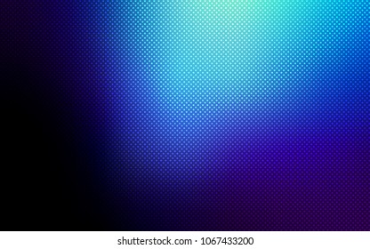 Dark BLUE vector template with circles. Modern abstract illustration with colorful water drops. Pattern can be used for beautiful websites.