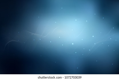 Dark BLUE vector template with circles. Blurred bubbles on abstract background with colorful gradient. New design for ad, poster, banner of your website.