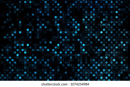 Dark BLUE vector  template with circles. Illustration with set of shining colorful abstract circles. Beautiful design for your business natural advert.