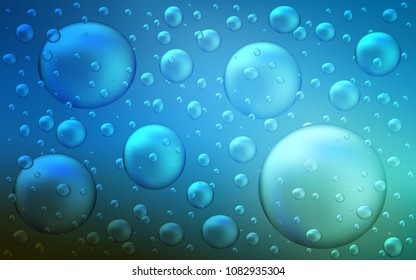 Dark BLUE vector template with circles. Blurred decorative design in abstract style with bubbles. Beautiful design for your business natural advert.