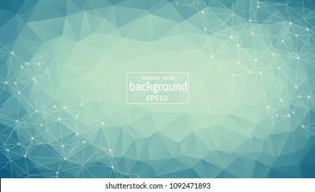 Dark BLUE vector template with circles, triangles. Modern abstract colorful illustration with spheres and lines. Pattern can be used as texture of wallpapers.