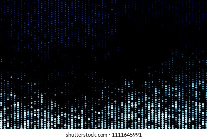 Dark BLUE vector  template with circles. Beautiful colored illustration with blurred circles in nature style. Pattern can be used as texture of water, rain drops.