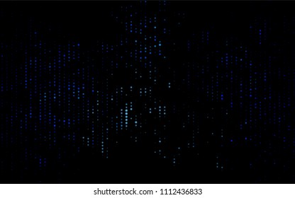 Dark BLUE vector  template with circles. Blurred bubbles on abstract background with colorful gradient. Completely new template for your brand book.