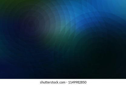 Dark BLUE vector template with circles. Blurred decorative design in abstract style with bubbles. Beautiful design for your business advert.