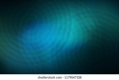 Dark BLUE vector template with circles. Abstract illustration with colored bubbles in nature style. Pattern can be used for ads, leaflets.