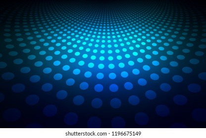 Dark BLUE vector template with circles. Modern abstract illustration with colorful water drops. New design for ad, poster, banner of your website.
