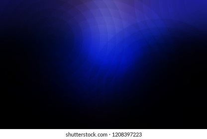 Dark BLUE vector template with circles. Blurred decorative design in abstract style with bubbles. Pattern can be used for beautiful websites.