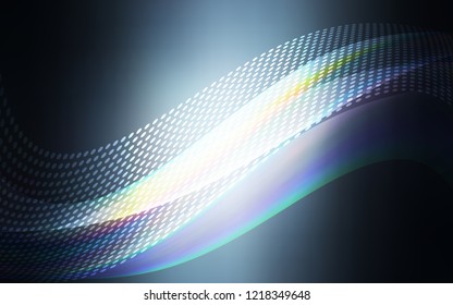 Dark BLUE vector template with circles, triangles. Glitter abstract illustration with connection of triangle structure. Pattern for beautiful websites.