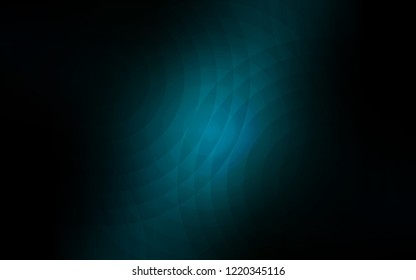 Dark BLUE vector template with circles. Blurred bubbles on abstract background with colorful gradient. Pattern can be used for futuristic ad, booklets.