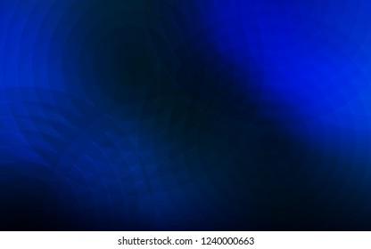 Dark BLUE vector template with circles. Abstract illustration with colored bubbles in nature style. Completely new template for your brand book.