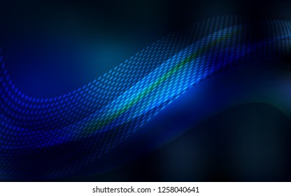 Dark BLUE vector template with circles, triangles. Abstract illustration with colorful discs and triangles. Pattern for beautiful websites.