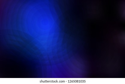Dark BLUE vector template with circles. Illustration with set of shining colorful abstract circles. Pattern can be used for beautiful websites.