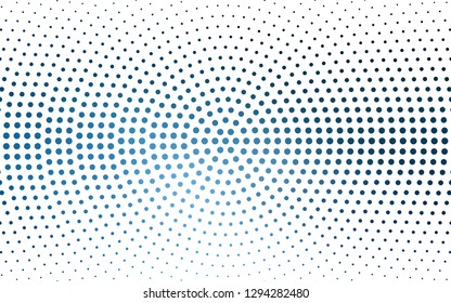DARK BLUE vector  template with circles. Illustration with set of shining colorful abstract circles. Design for poster, banner of websites.