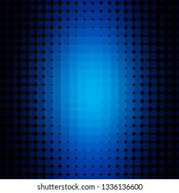 Dark BLUE vector template with circles. Modern abstract illustration with colorful circle shapes. New template for your brand book.