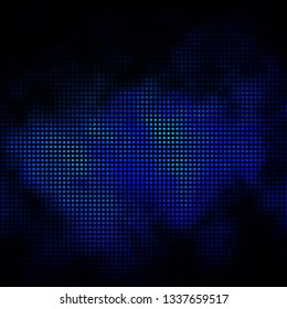 Dark BLUE vector template with circles. Abstract illustration with colorful spots in nature style. Pattern for wallpapers, curtains.