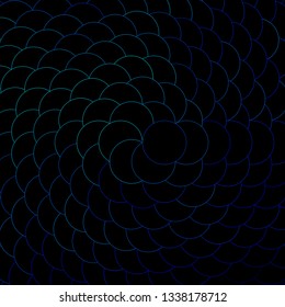 Dark BLUE vector template with circles. Glitter abstract illustration with colorful drops. Pattern for websites, landing pages.