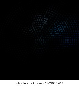 Dark BLUE vector template with circles. Abstract illustration with colorful spots in nature style. Pattern for booklets, leaflets.