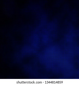 Dark BLUE vector template with circles. Glitter abstract illustration with colorful drops. Pattern for booklets, leaflets.