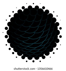 Dark BLUE vector template with circles. Modern abstract illustration with colorful circle shapes. New template for your brand book.