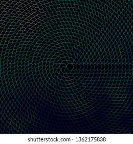 Dark BLUE vector template with circles. Colorful illustration with gradient dots in nature style. Pattern for wallpapers, curtains.