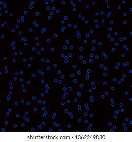 Dark BLUE vector template with circles. Abstract illustration with colorful spots in nature style. Pattern for business ads.