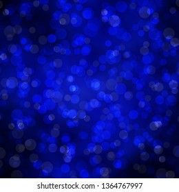 Dark BLUE vector template with circles. Abstract illustration with colorful spots in nature style. New template for your brand book.