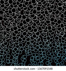 Dark BLUE vector template with circles. Modern abstract illustration with colorful circle shapes. Pattern for business ads.
