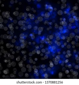 Dark BLUE vector template with circles. Modern abstract illustration with colorful circle shapes. Design for posters, banners.