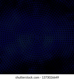 Dark BLUE vector template with circles. Modern abstract illustration with colorful circle shapes. Design for your commercials.