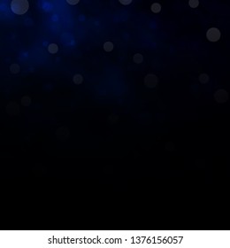 Dark BLUE vector template with circles. Modern abstract illustration with colorful circle shapes. Design for your commercials.