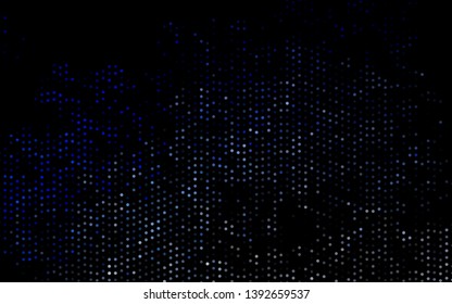 Dark BLUE vector template with circles. Abstract illustration with colored bubbles in nature style. Template for your brand book.