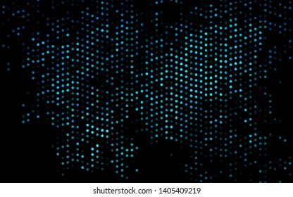 Dark BLUE vector template with circles. Abstract illustration with colored bubbles in nature style. Template for your brand book.