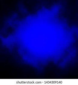 Dark BLUE vector template with circles. Illustration with set of shining colorful abstract spheres. Design for posters, banners.