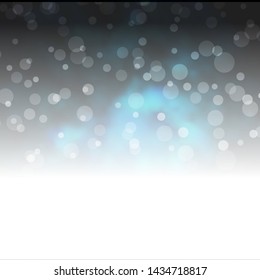 Dark BLUE vector template with circles. Abstract decorative design in gradient style with bubbles. Design for your commercials.