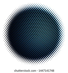 Dark BLUE vector template with circles. Colorful illustration with gradient dots in nature style. Design for your commercials.