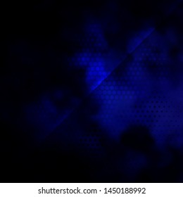 Dark BLUE vector template with circles. Glitter abstract illustration with colorful drops. Pattern for booklets, leaflets.