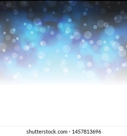 Dark BLUE vector template with circles. Abstract illustration with colorful spots in nature style. Pattern for websites, landing pages.