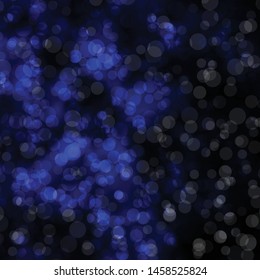 Dark BLUE vector template with circles. Glitter abstract illustration with colorful drops. Design for your commercials.