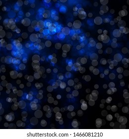 Dark BLUE vector template with circles. Modern abstract illustration with colorful circle shapes. Pattern for wallpapers, curtains.