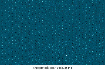Dark BLUE vector template with circles. Blurred bubbles on abstract background with colorful gradient. Template for your brand book.