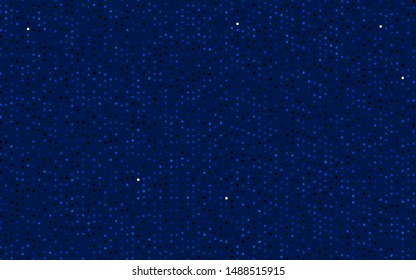 Dark BLUE vector template with circles. Blurred decorative design in abstract style with bubbles. Pattern for beautiful websites.