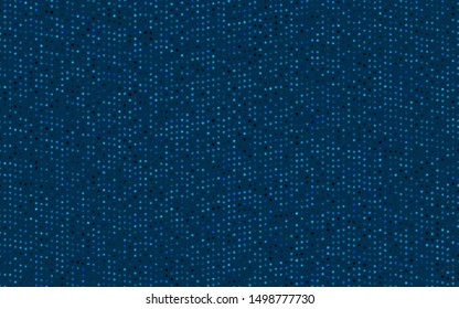 Dark BLUE vector template with circles. Beautiful colored illustration with blurred circles in nature style. Pattern for beautiful websites.