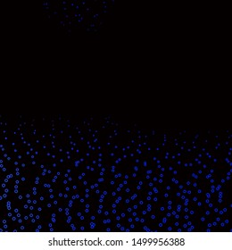 Dark BLUE vector template with circles. Illustration with set of shining colorful abstract spheres. Design for posters, banners.