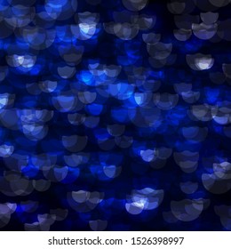 Dark BLUE vector template with circles. Abstract illustration with colorful spots in nature style. Design for your commercials.