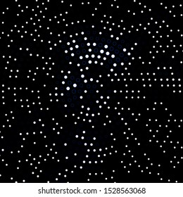 Dark BLUE vector template with circles. Abstract decorative design in gradient style with bubbles. Pattern for wallpapers, curtains.