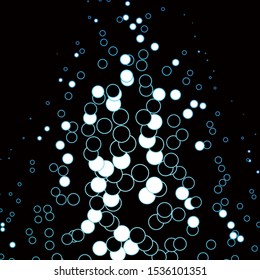 Dark BLUE vector template with circles. Glitter abstract illustration with colorful drops. Pattern for booklets, leaflets.