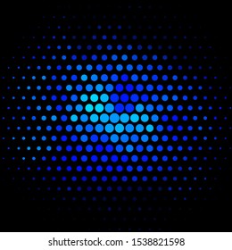 Dark BLUE vector template with circles. Abstract illustration with colorful spots in nature style. New template for a brand book.